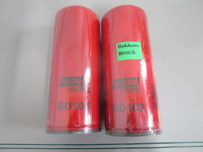 Baldwin BD103 Dual-Flow Lube Spin-On Oil Filter Cummins HD LOT OF 2 NEW 0820