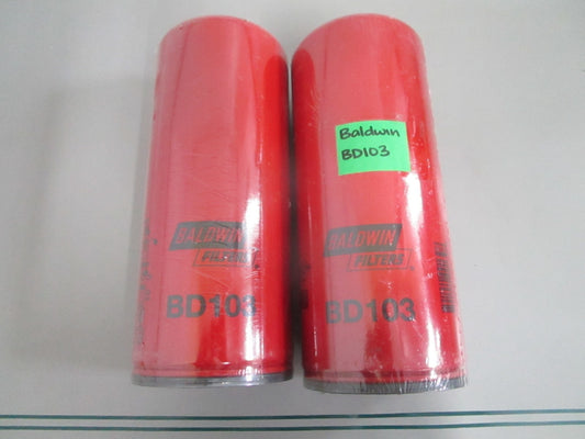 Baldwin BD103 Dual-Flow Lube Spin-On Oil Filter Cummins HD LOT OF 2 NEW 0820
