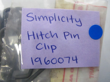 *NEW OEM* (LOT OF 2) 0810 Simplicity Hitch Pin Clip 1960074