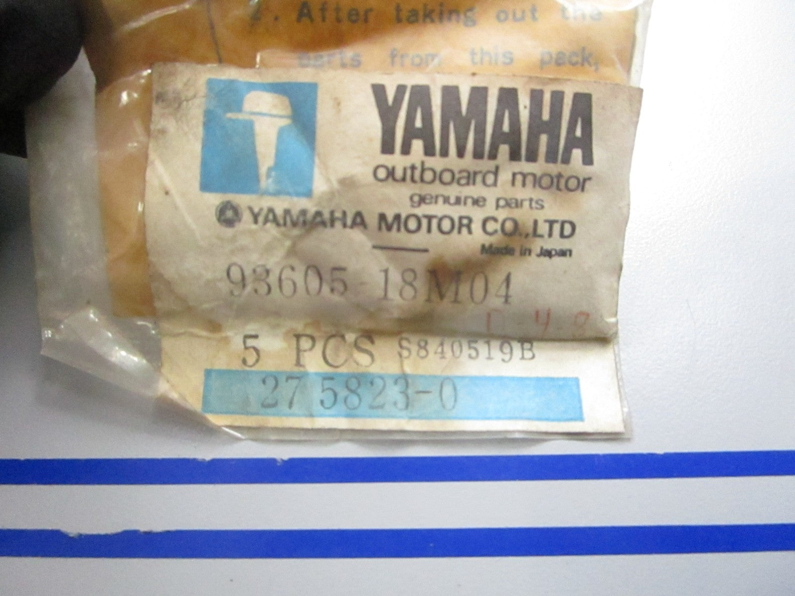 *NEW OEM* (LOT OF 5) 0810 Yamaha Dowel Pin 93605-18M04-00