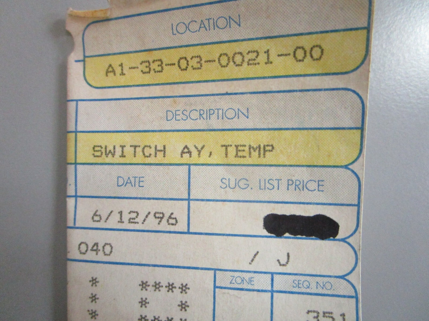 *NEW OEM* 0820 OMC Johnson Evinrude Temperature Switch Ay 584589 0584589