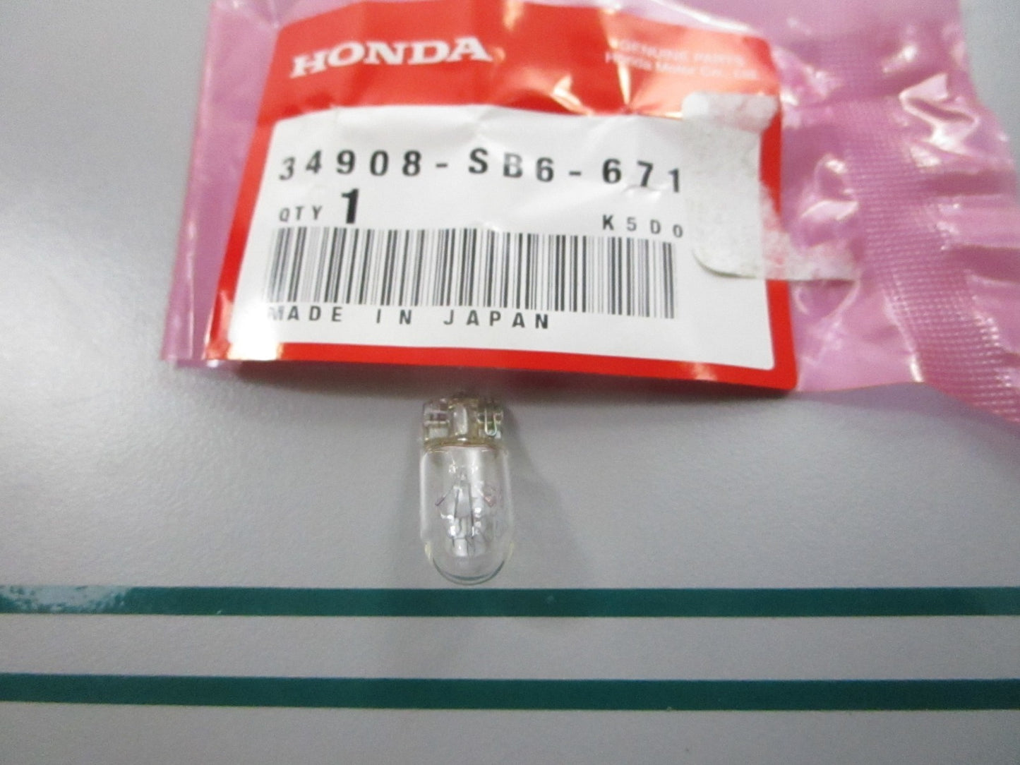 NEW OEM 34908-SB6-671 Honda Bulb 0810