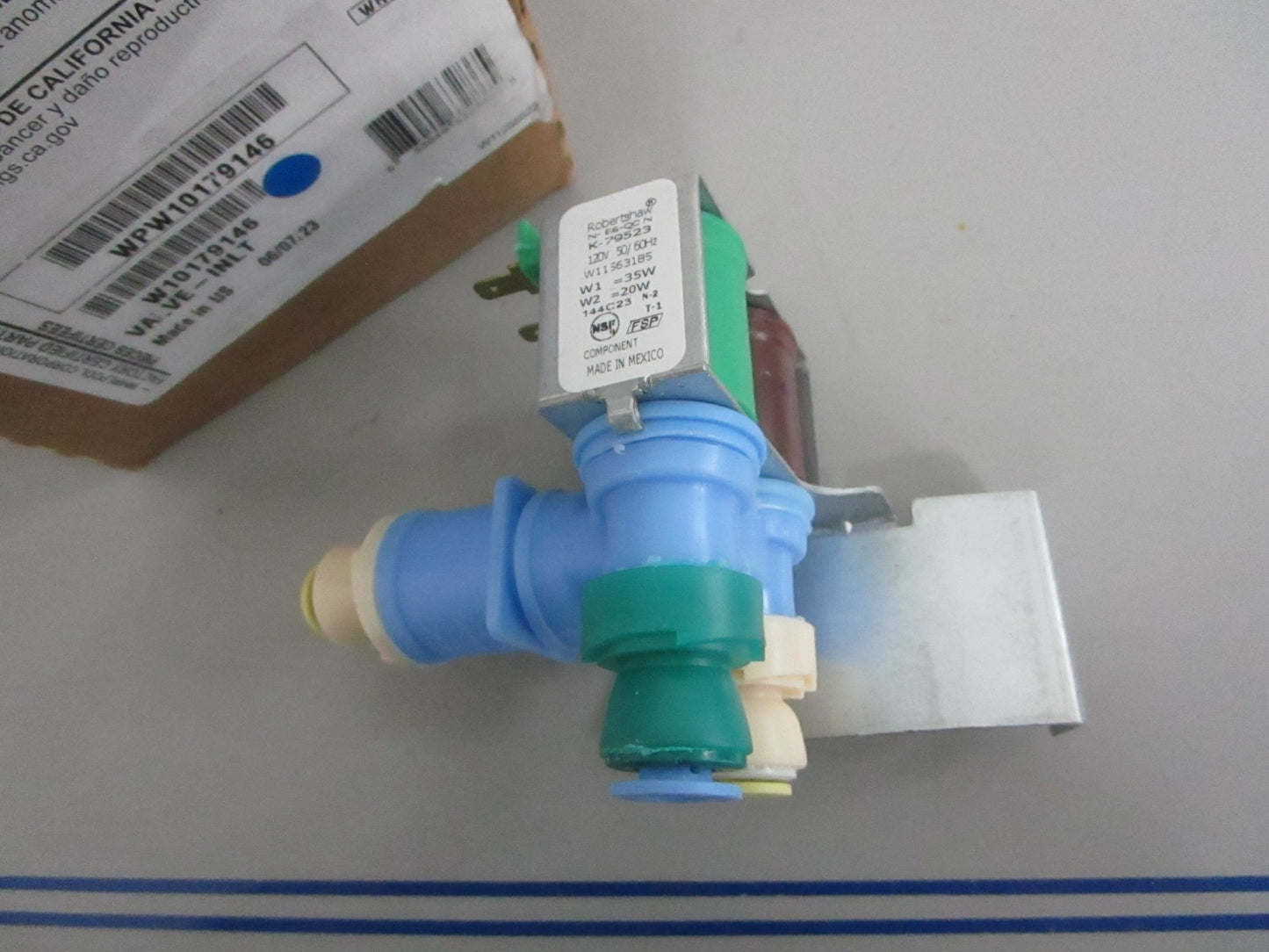 *NEW OEM* 0820 Whirlpool Water Inlet Valve WPW10179146 W10179146