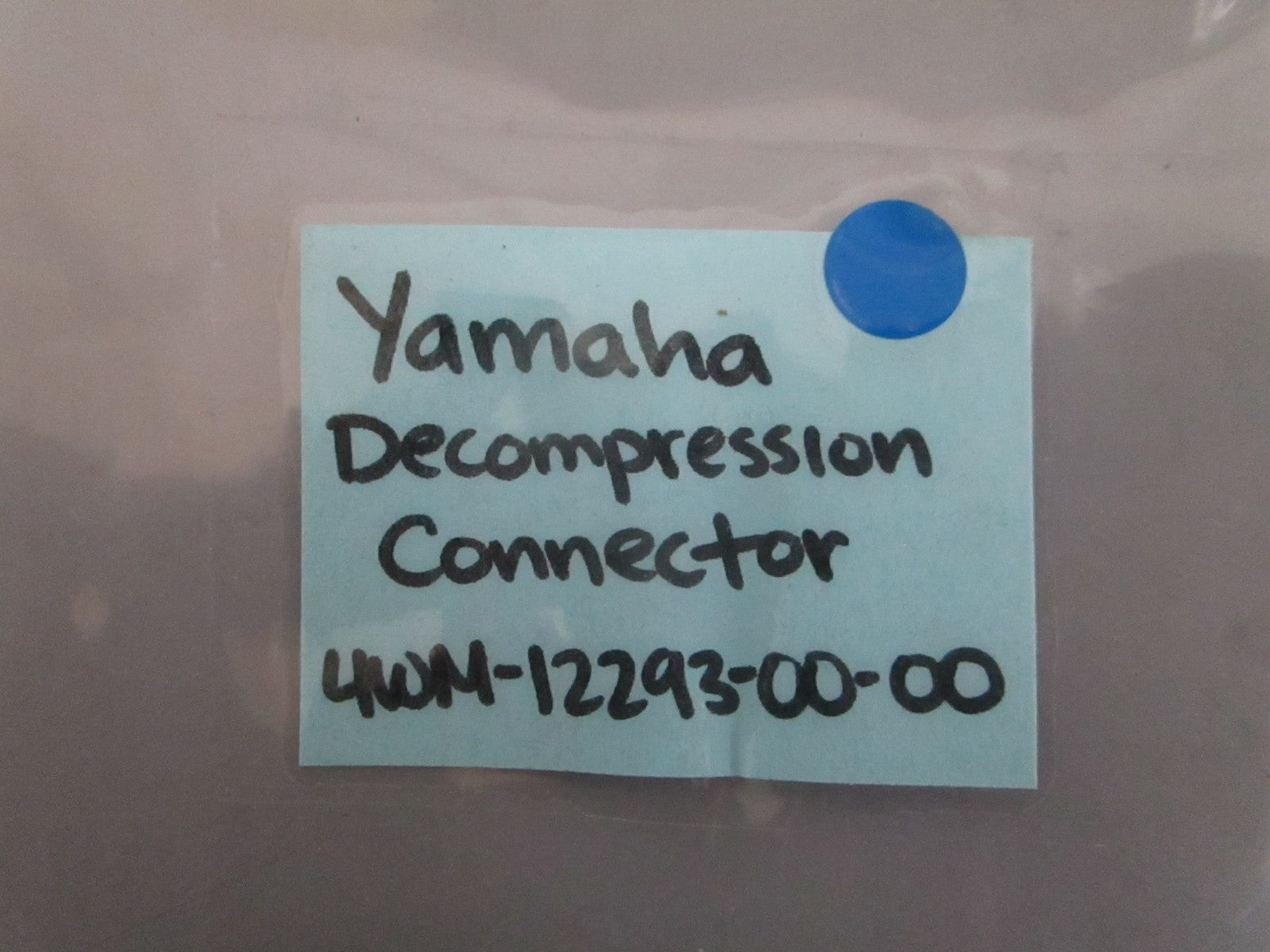 NEW OEM 4WM-12293-00-00 Yamaha Decompression Connector 0820