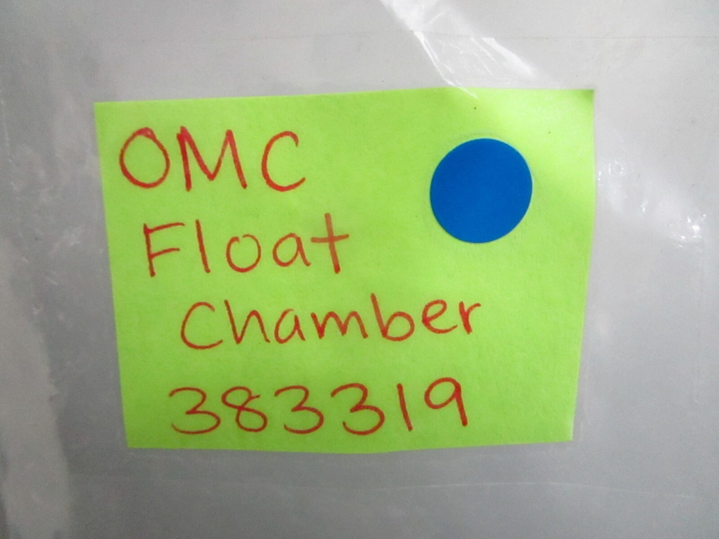 *NEW OEM* 0820 OMC Johnson Evinrude Float Chamber 383319 0383319