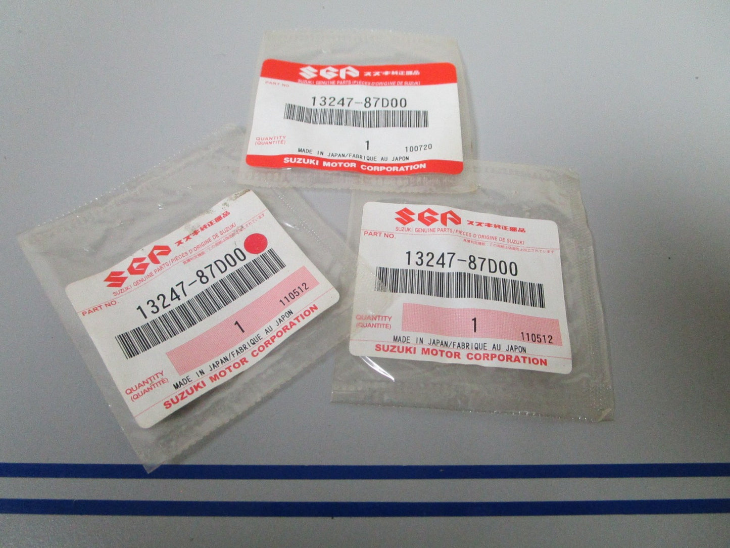 NEW OEM (LOT OF 3) 13247-87D00 Suzuki O-Ring 0810