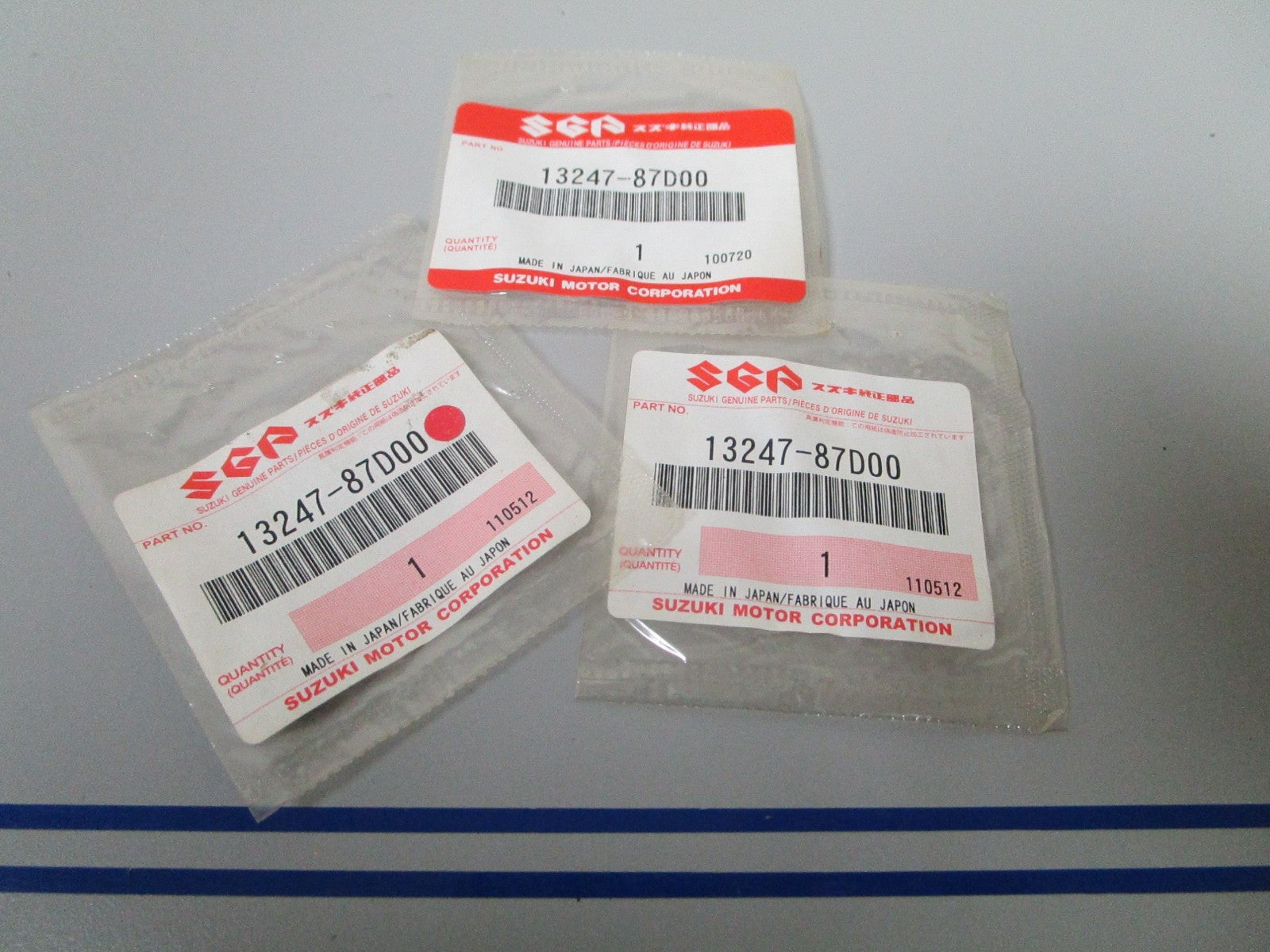 NEW OEM (LOT OF 3) 13247-87D00 Suzuki O-Ring 0810