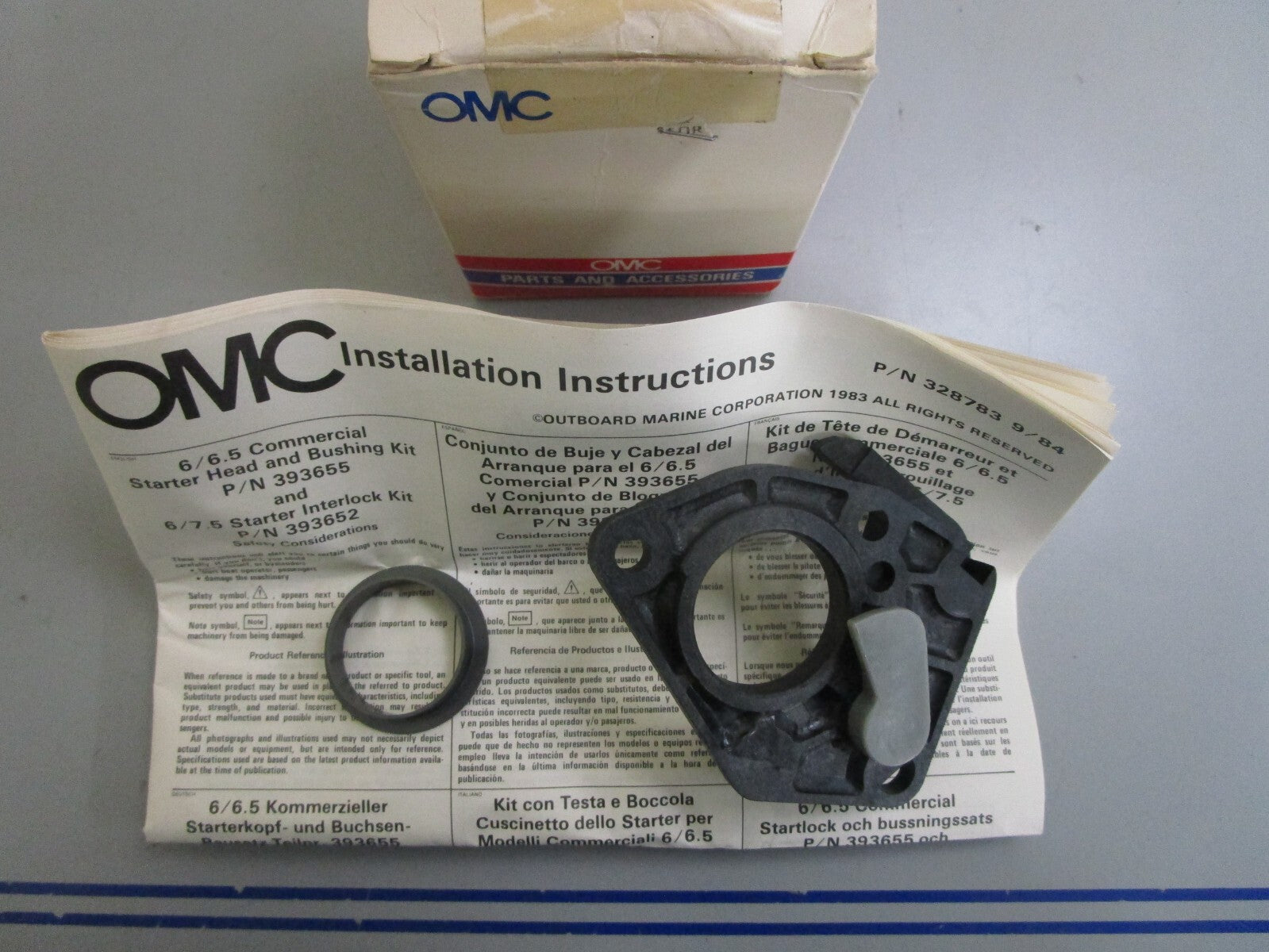 *NEW OEM* 0820 OMC Johnson Evinrude Starter Head & Bushing Kit 396771 0396771