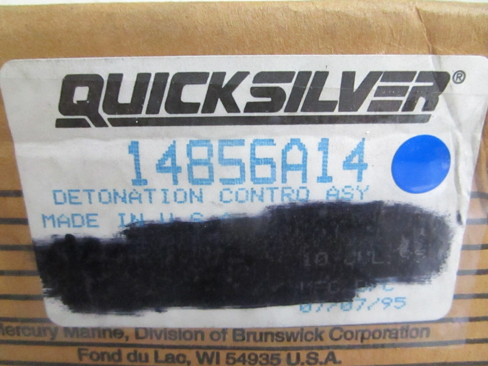 *NEW OEM* 0820 Mercury Quicksilver Detonation Controller 14856A14