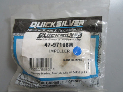 *NEW OEM* 0810 Mercury Quicksilver Impeller 47-97108M