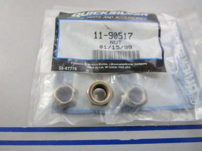 NEW OEM (LOT OF 3) 11-90517 Mercury Quicksilver Nut 0810
