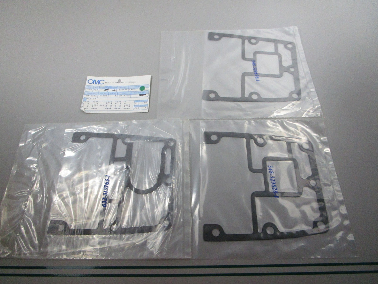 NEW OEM (LOT OF 3) 329828 0329828 OMC Johnson Evinrude Gasket 0810