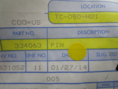 *NEW OEM* 0810 OMC Johnson Evinrude Pin 334063 0334063