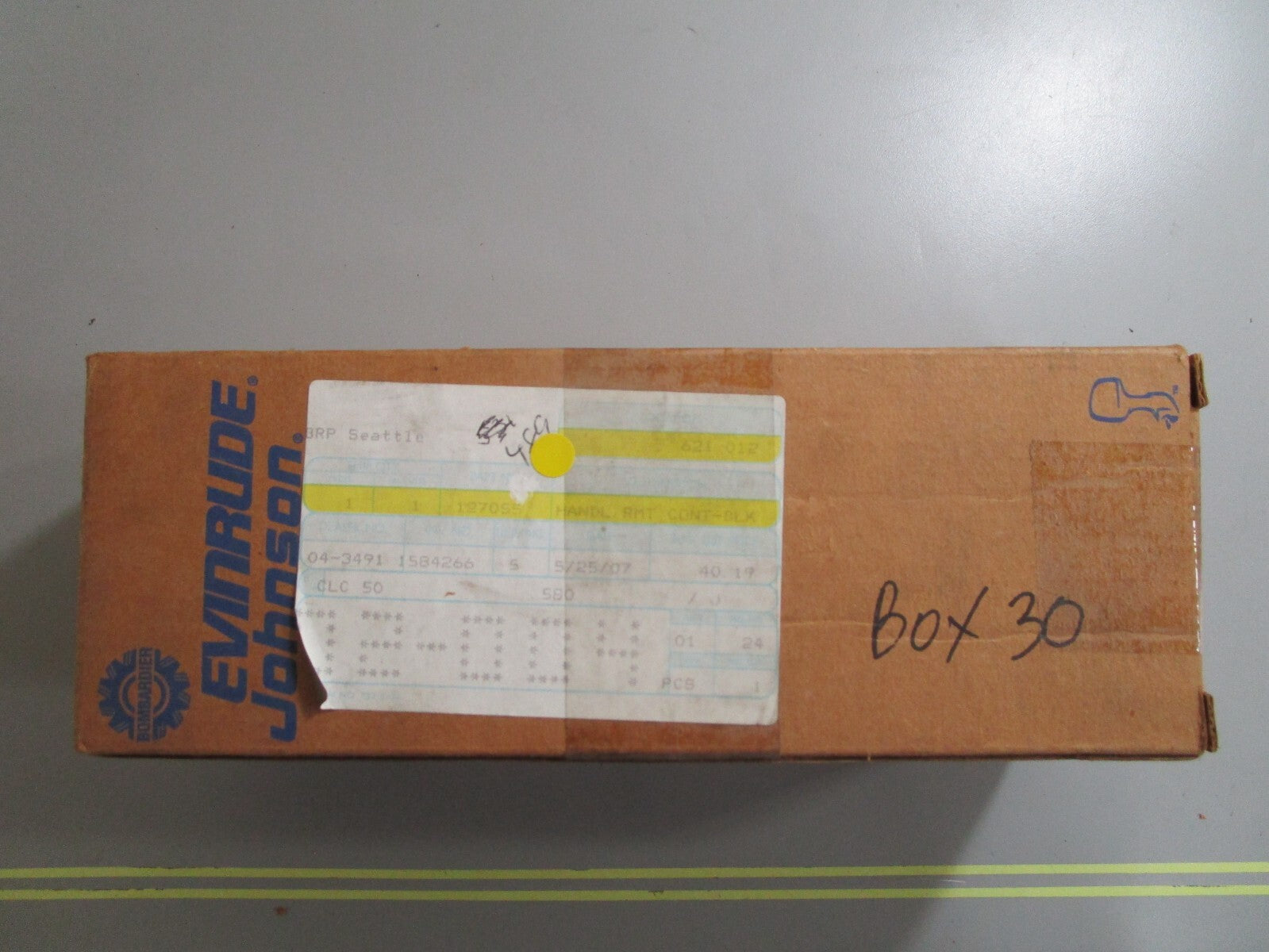 *NEW OEM* 0810 OMC Johnson Evinrude Black Remote Control Handle 127055 0127055