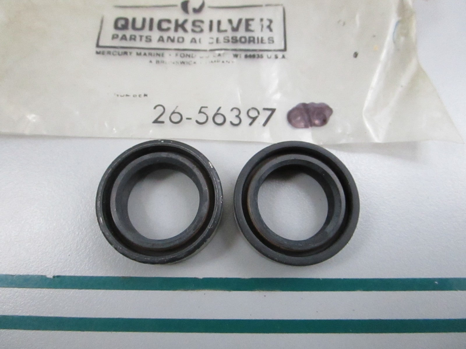 NEW OEM (LOT OF 2) 26-56397 Mercury Quicksilver Oil Seal 0810