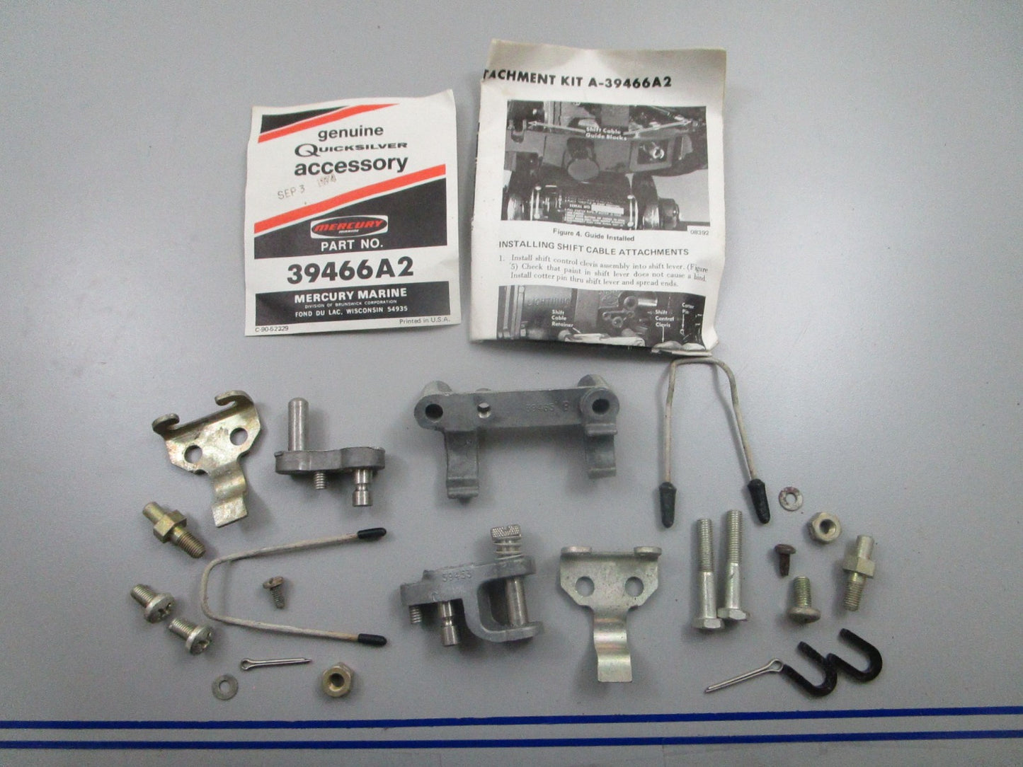 *NEW OEM* 0810 Mercury Quicksilver Remote Control Attachment Kit 39466A2