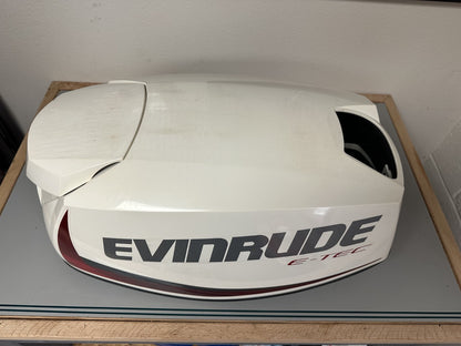 Evinrude 285824 Engine Cover Cowl Hood White 25 30 HP E-TEC OEM NOS ETEC