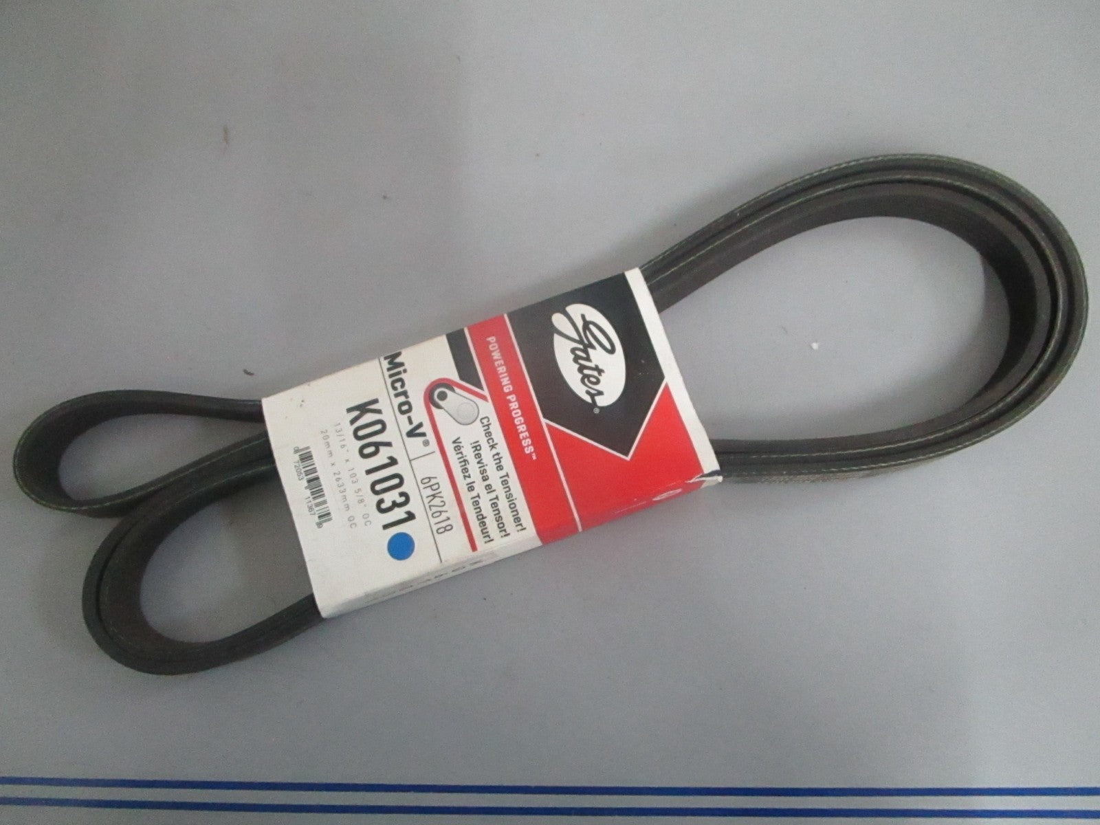 NEW K061031 Gates Micro-V Serpentine Belt 0820