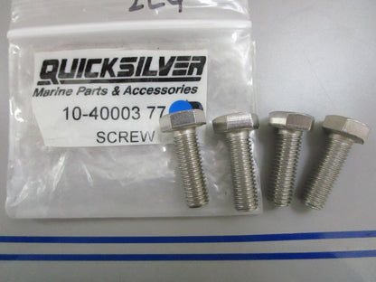 *NEW OEM* (LOT OF 4) 0770 Mercury Quicksilver Screw 10-4000377