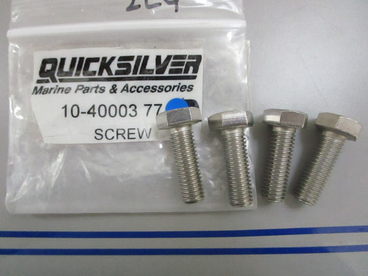 *NEW OEM* (LOT OF 4) 0770 Mercury Quicksilver Screw 10-4000377