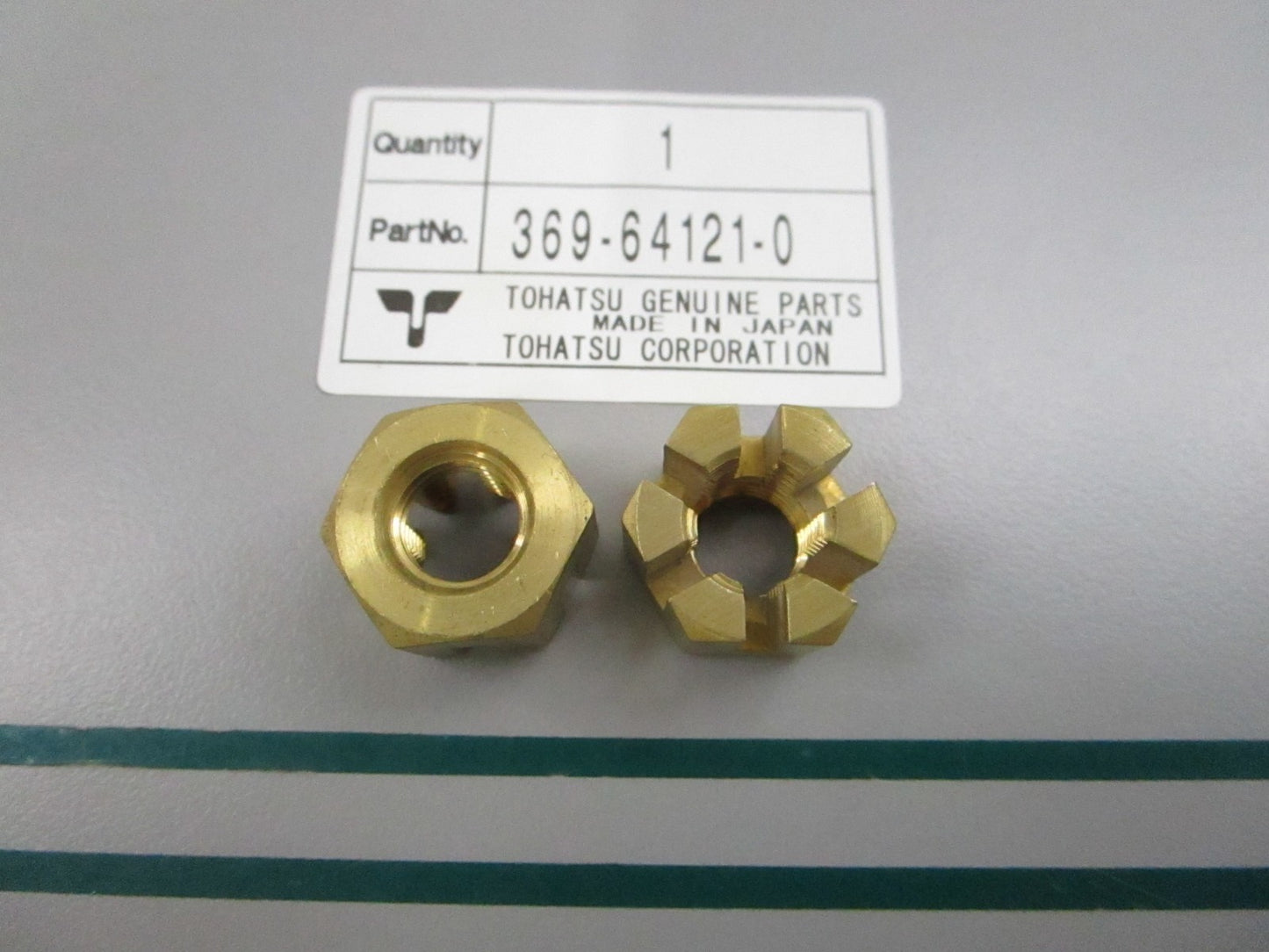NEW OEM (LOT OF 2) 369-64121-0 369641210 Tohatsu Propeller Nut 0810