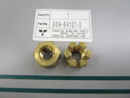 NEW OEM (LOT OF 2) 369-64121-0 369641210 Tohatsu Propeller Nut 0810