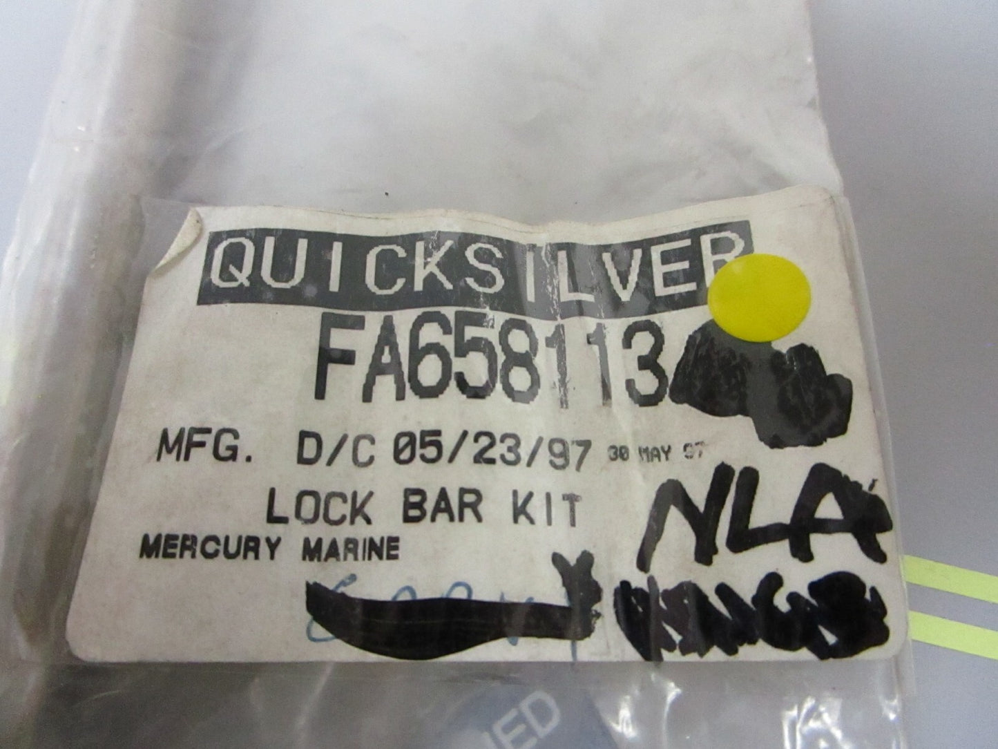 *NEW OEM* 0810 Mercury Quicksilver Lock Bar Kit FA658113