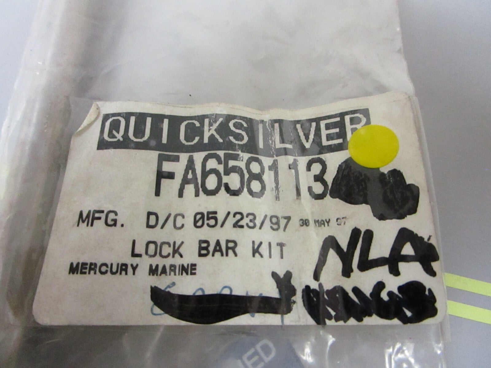 *NEW OEM* 0810 Mercury Quicksilver Lock Bar Kit FA658113