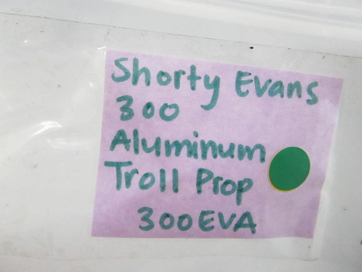 NEW 300EVA Shorty Evans 300 Aluminum Troll Prop 0810
