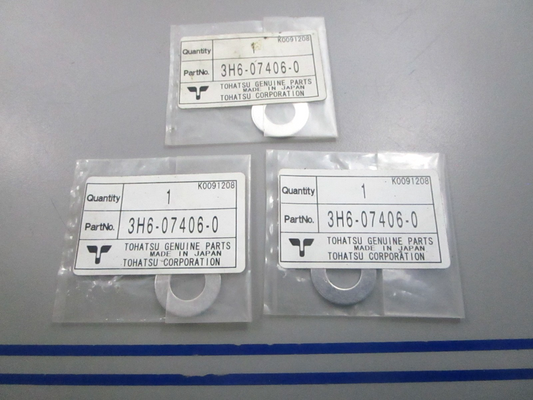 NEW OEM (LOT OF 3) 3H6-07406-0 3H6074060 Tohatsu Washer 0810