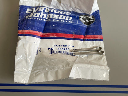 *NEW OEM* (LOT OF 2) 0810 OMC Johnson Evinrude Cotter Pin 305296 0305296