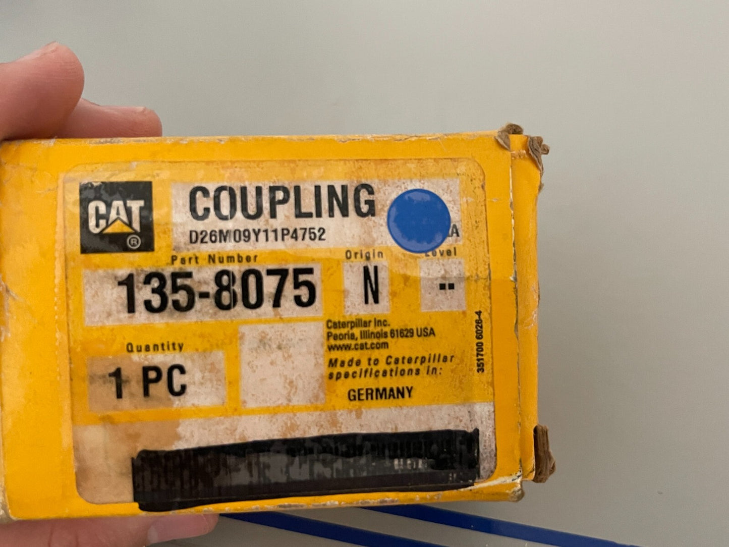 *NEW OEM* 0720 CAT Caterpillar Coupling 135-8075