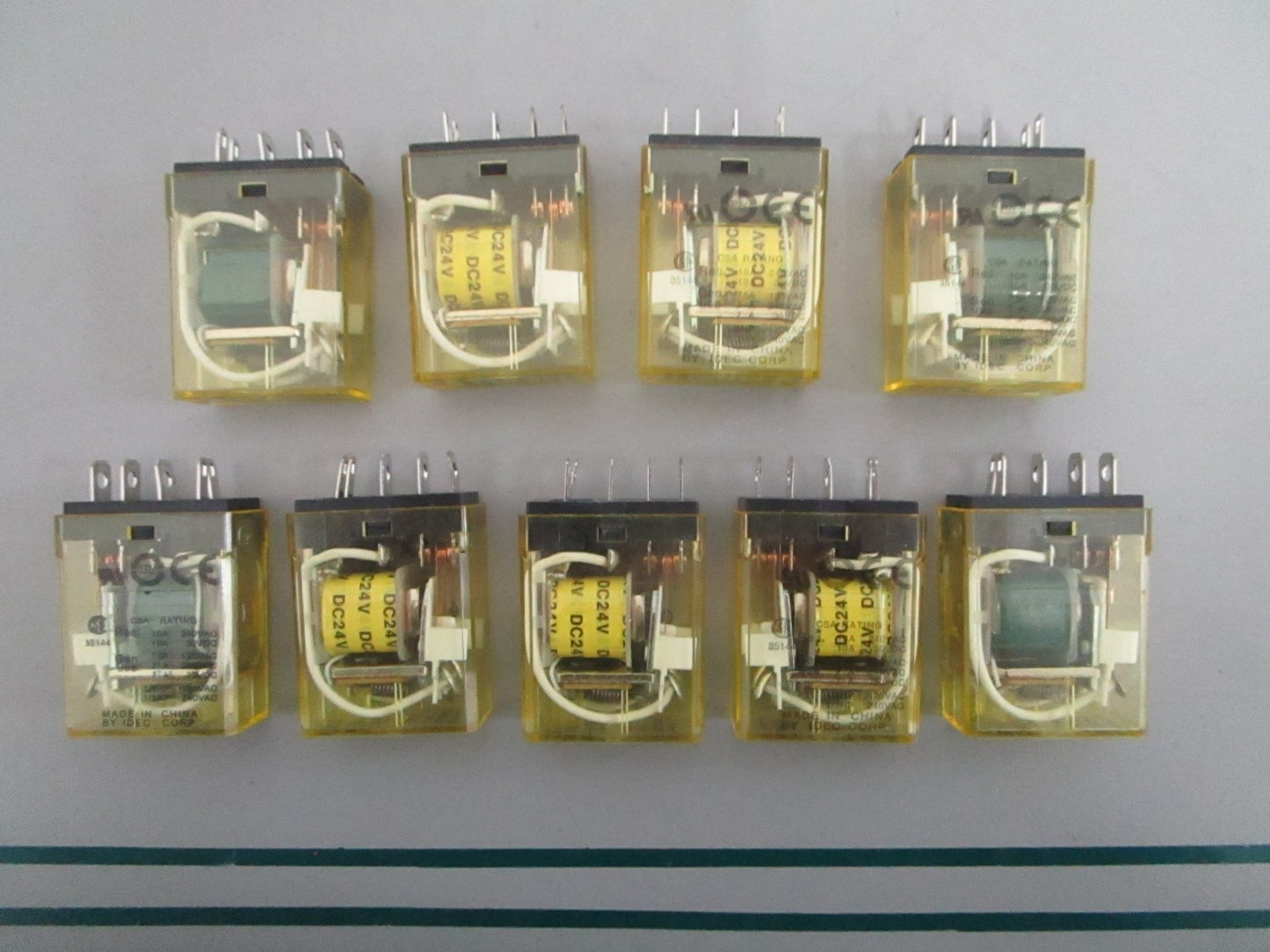 NEW OEM (LOT OF 9) RH1B-UL IDEC 24V Relay 0820