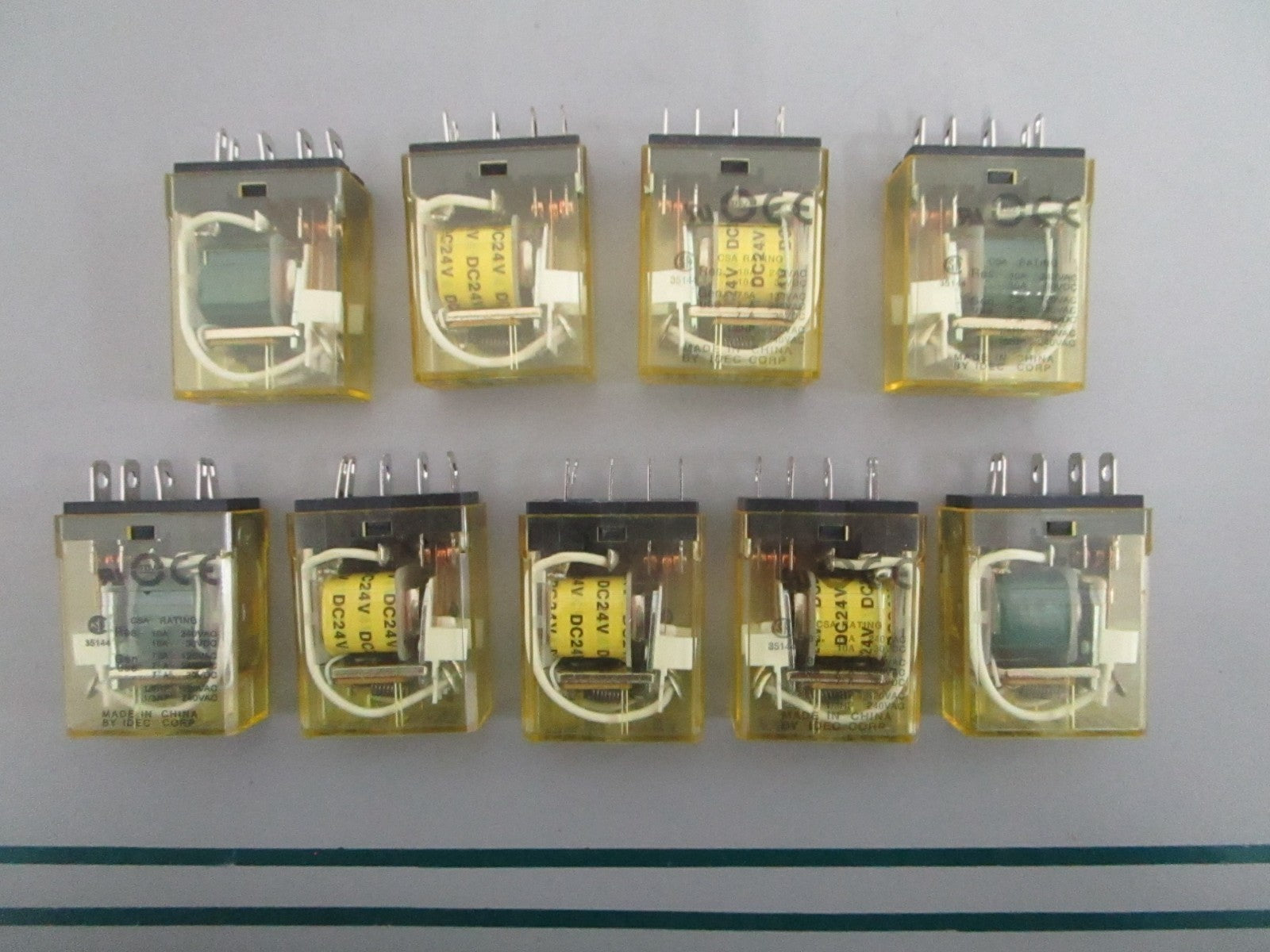 NEW OEM (LOT OF 9) RH1B-UL IDEC 24V Relay 0820