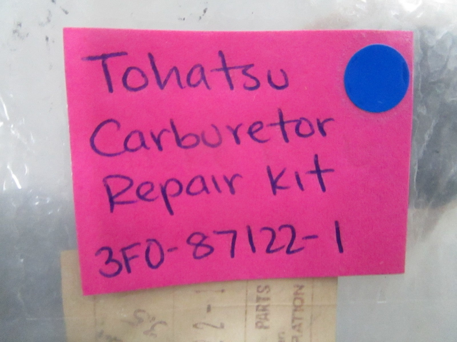 *NEW OEM* 0810 Tohatsu Carburetor Repair Kit 3F0-87122-1 3F0871221