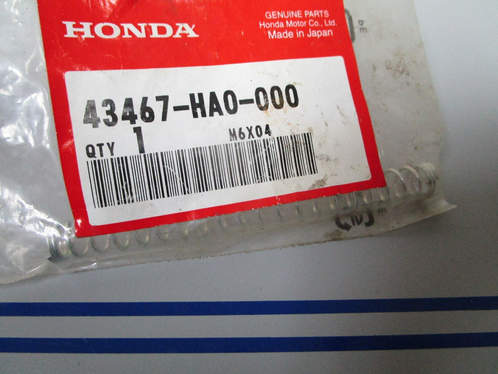 NEW OEM 43467-HA0-000 Honda Rear Brake Rod Spring 0720