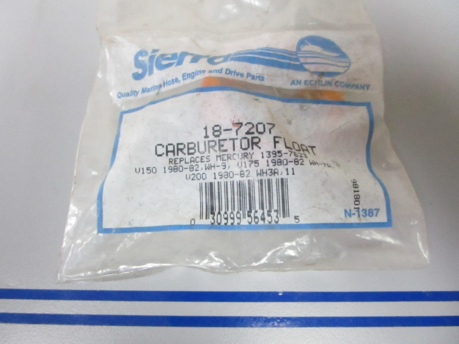 *NEW* 0720 Sierra Carburetor Float 18-7207 Replaces: Mercury 1395-7623