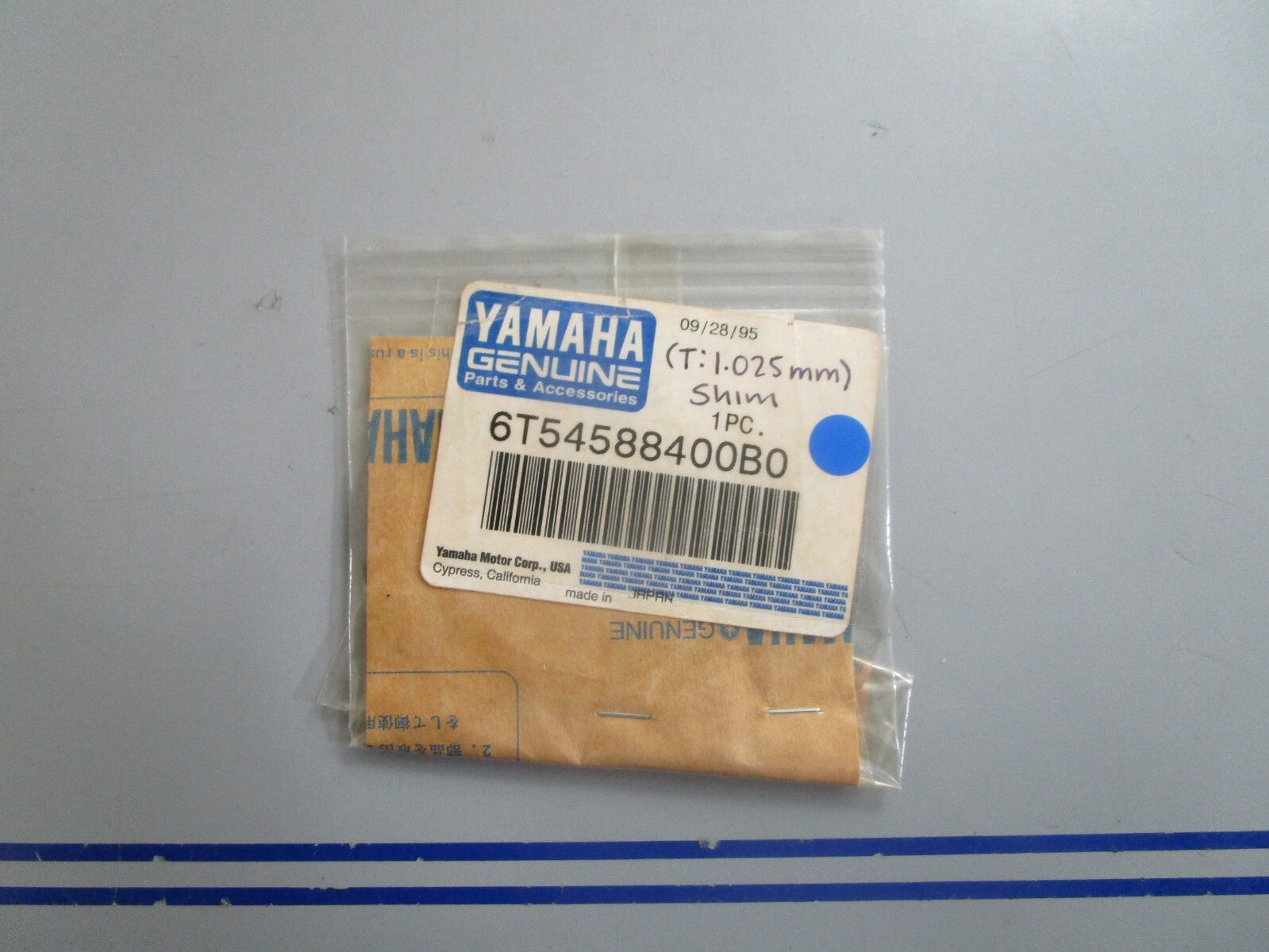 *NEW OEM* 0810 Yamaha (T:1.025MM) Shim 6T5-45884-00-B0