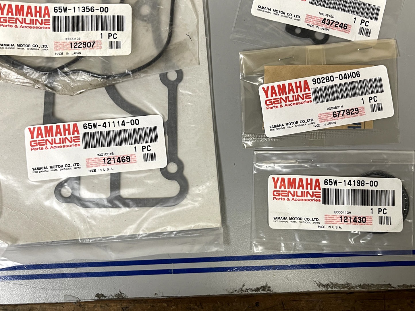 *NEW OEM* 0670 Yamaha Gasket Kit 65W-W0001-00-00 65W-W0001-00 (Incomplete Kit)