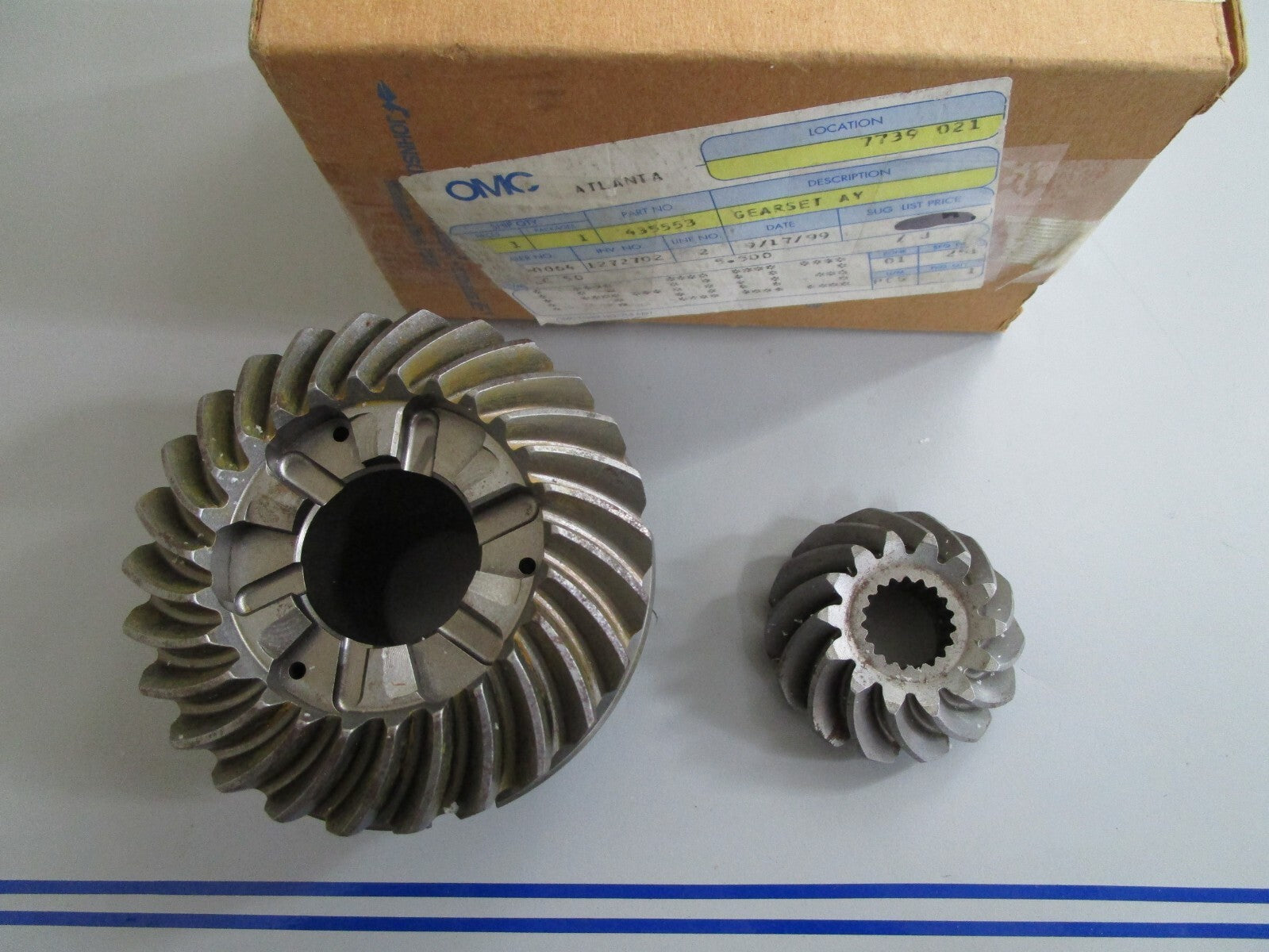 *NEW OEM* 0820 OMC Johnson Evinrude 150 175 200 225 HP Gear Set 435934 435553