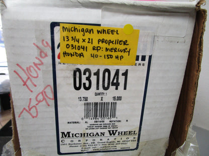 *NEW* 0720 Michigan Wheel 13.75 x 15 Propeller 031041 RP: Mercury Honda 40 - 150