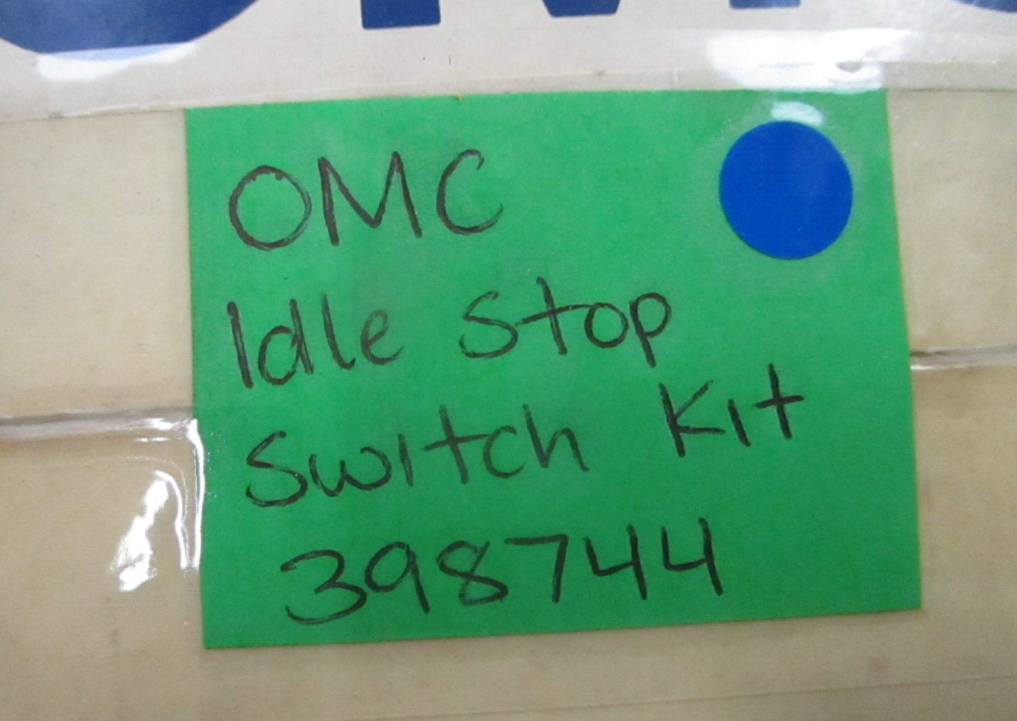 *NEW OEM* 0810 OMC Johnson Evinrude Idle Stop Switch Kit 398744 0398744