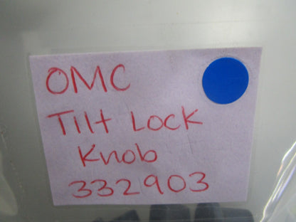*NEW OEM* 0810 OMC Johnson Evinrude Tilt Lock Knob 332903 0332903