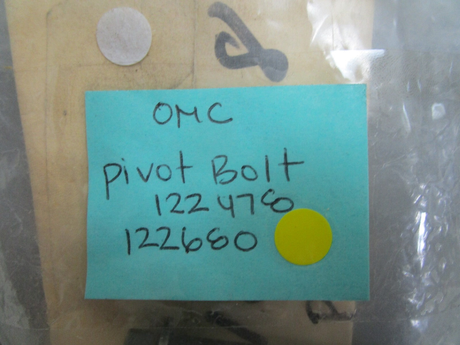 *NEW OEM* 0810 OMC Johnson Evinrude Pivot Bolt 122478 122680