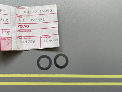 *NEW OEM* (LOT OF 2) 0810 Volvo Penta Adjusting Washer 897871