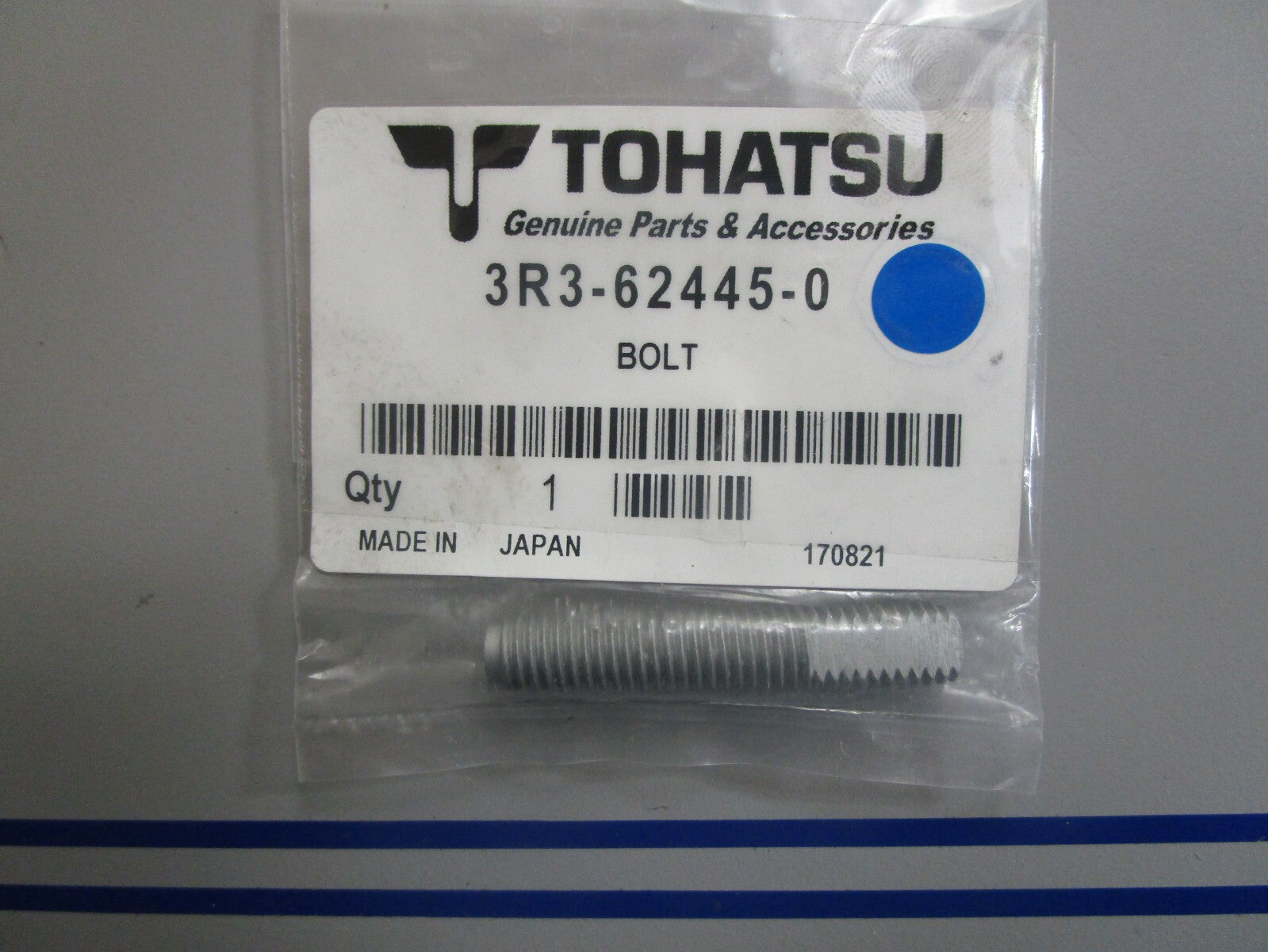 *NEW OEM* 0810 Tohatsu Bolt 3R3-62445-0 3R3624450