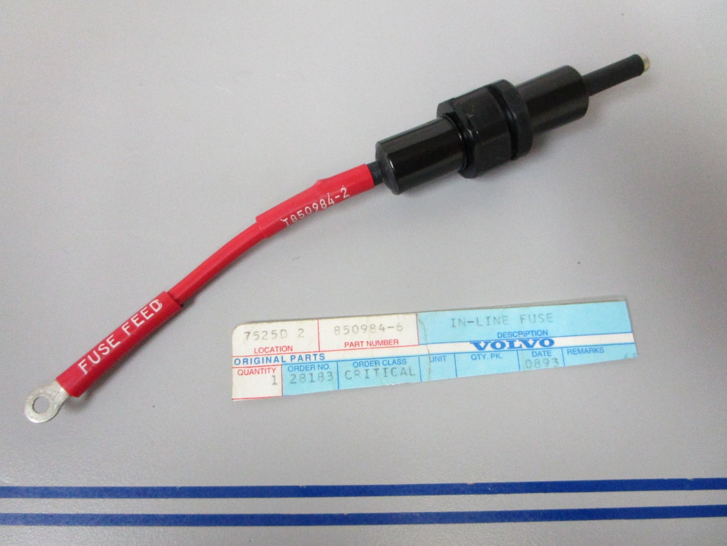 NEW OEM Volvo Penta 850984 Tron Heb In-Line Fuse 0720