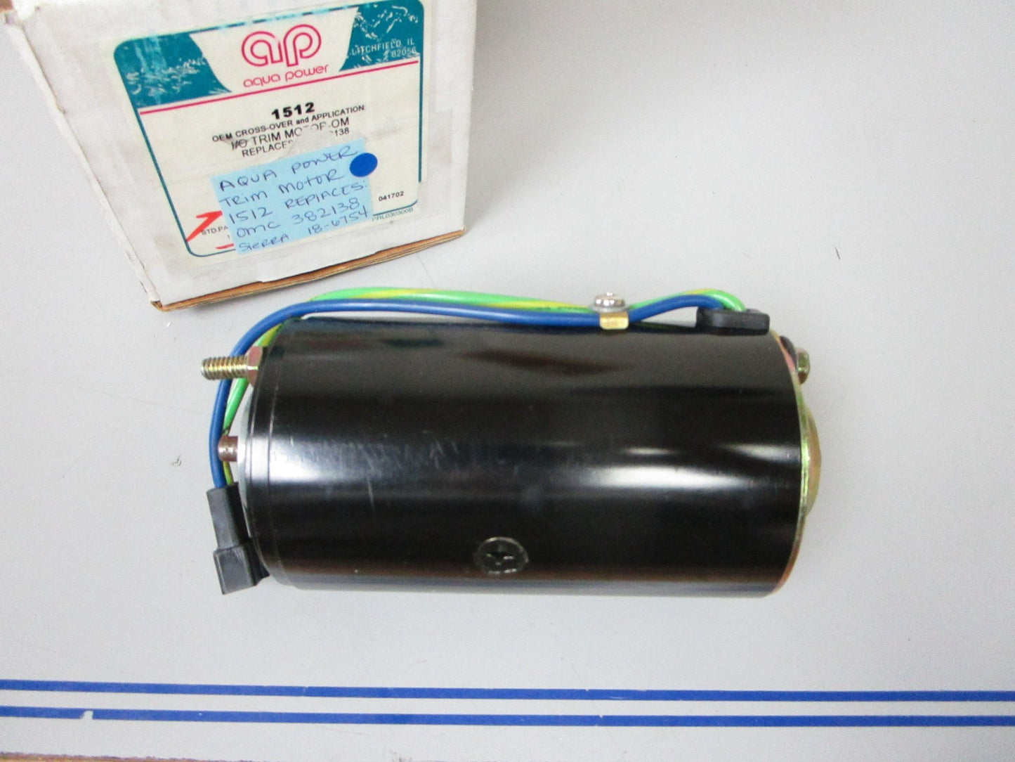 *NEW* 0720 Aqua Power Trim Motor 1512 Replaces: Evinrude 382138 Sierra 18-6754