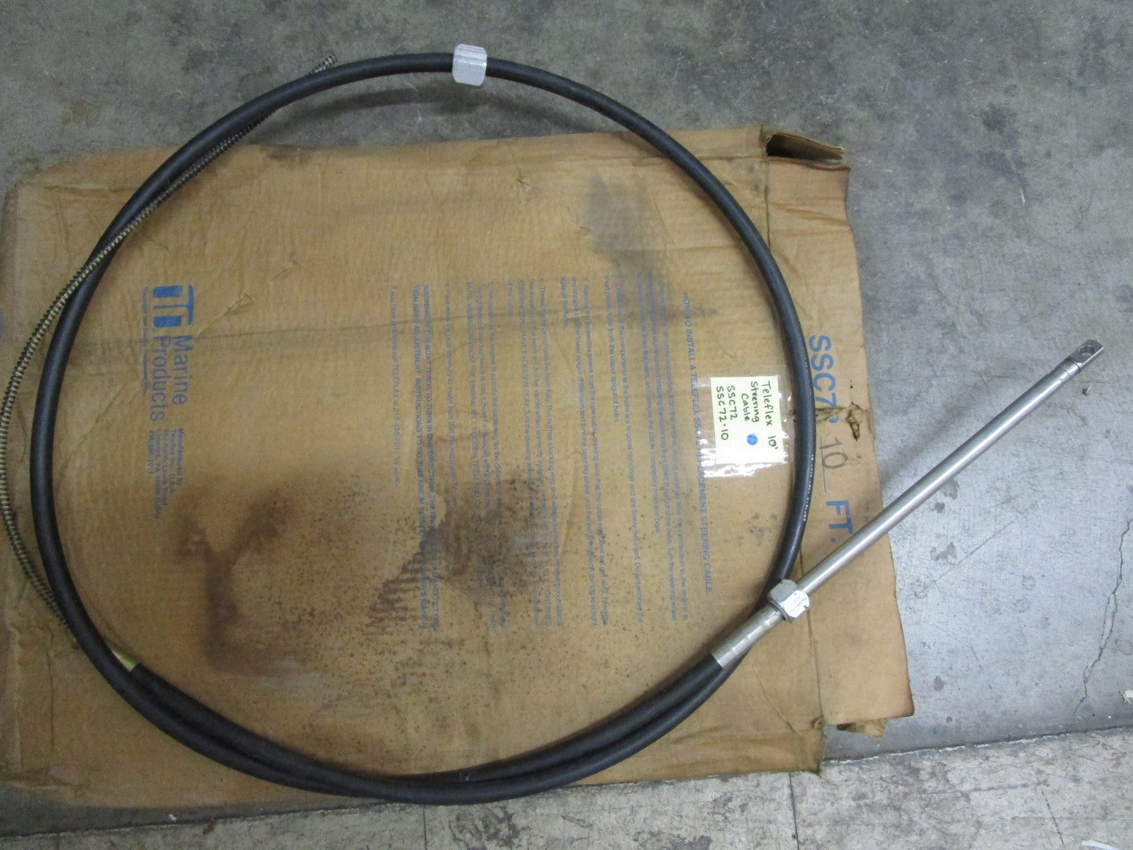 *NEW OEM* 0820 Teleflex 10' Steering Cable SSC72 SSC72-10