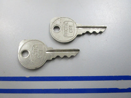 NEW OEM (LOT OF 2) 0109-355 Arctic Cat Ignition Key D 0810